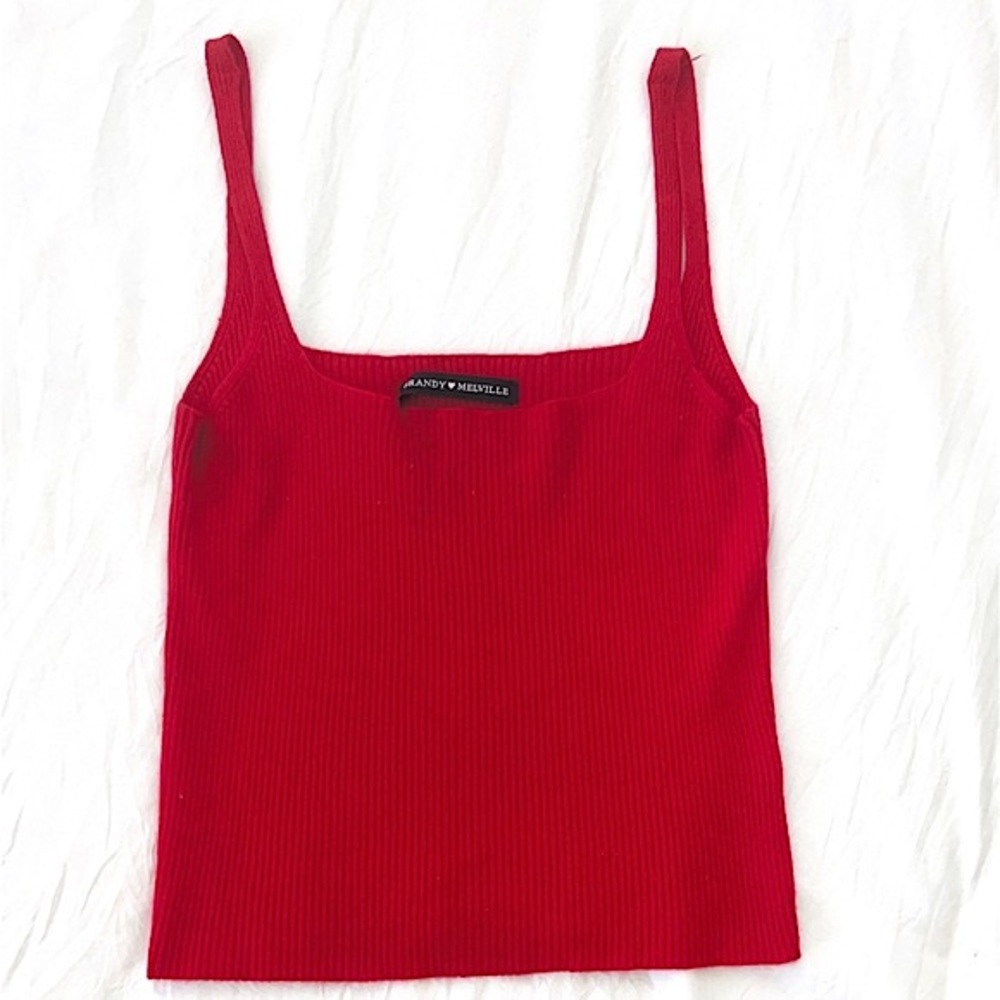 Red Brandy Melville tank top